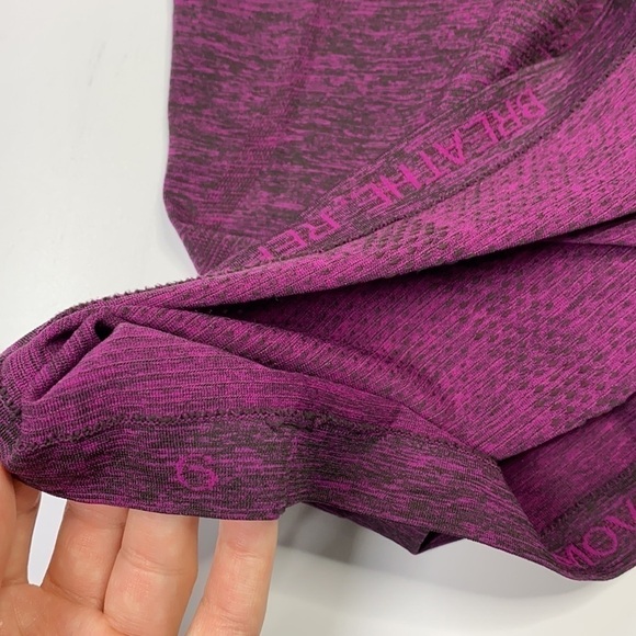 Lululemon Swiftly Tech Long Sleeve NBD Logo Size 6 - Picture 6 of 6